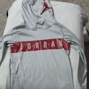 Boys Dri Fit hooded long sleeve Jordan top